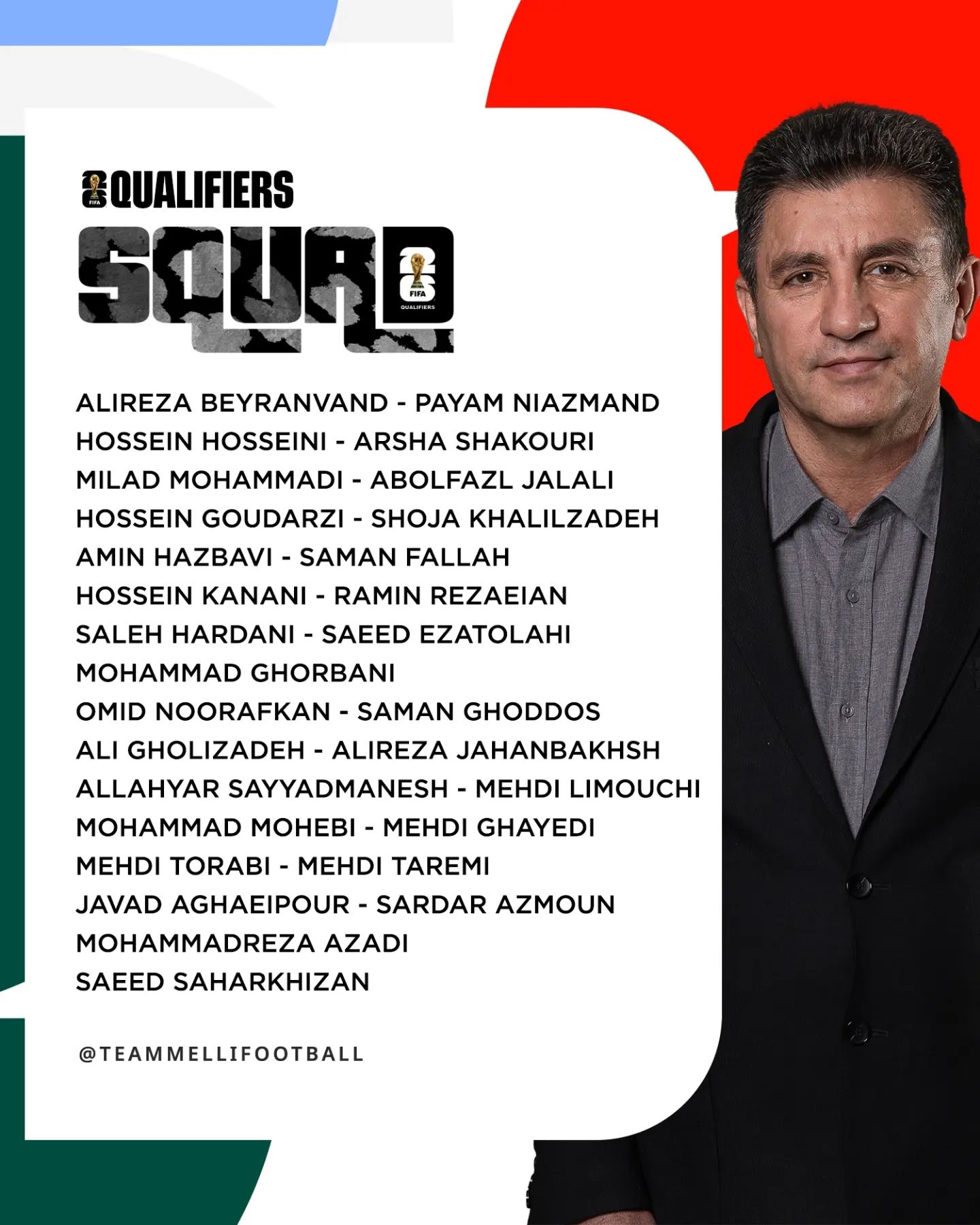 Serdar Azmun Türkmenistana garşy oýna gatnaşmak üçin Eýranyň ...