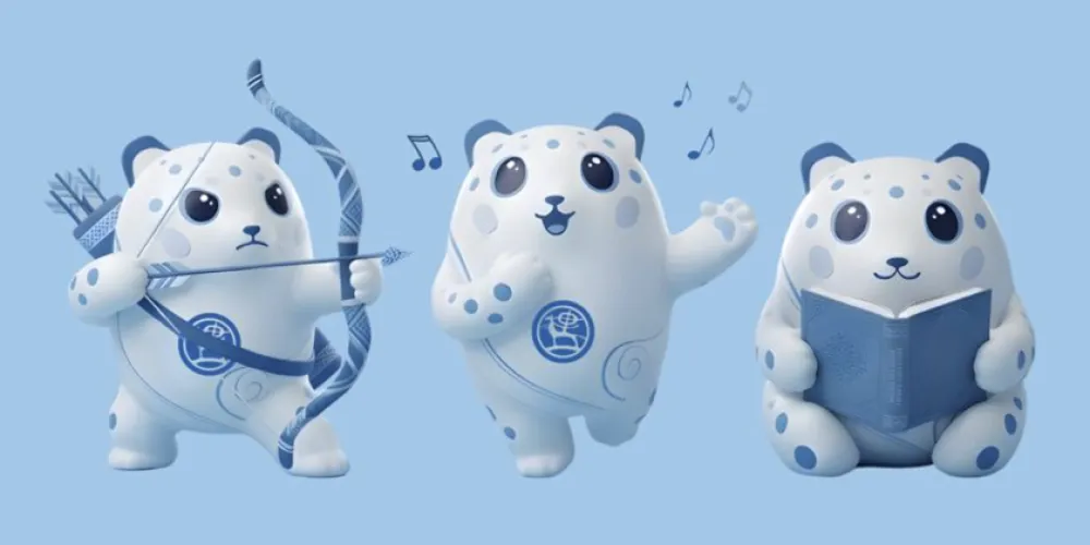 The snow leopard has become the mascot of the 2026 World Nomad Games ...