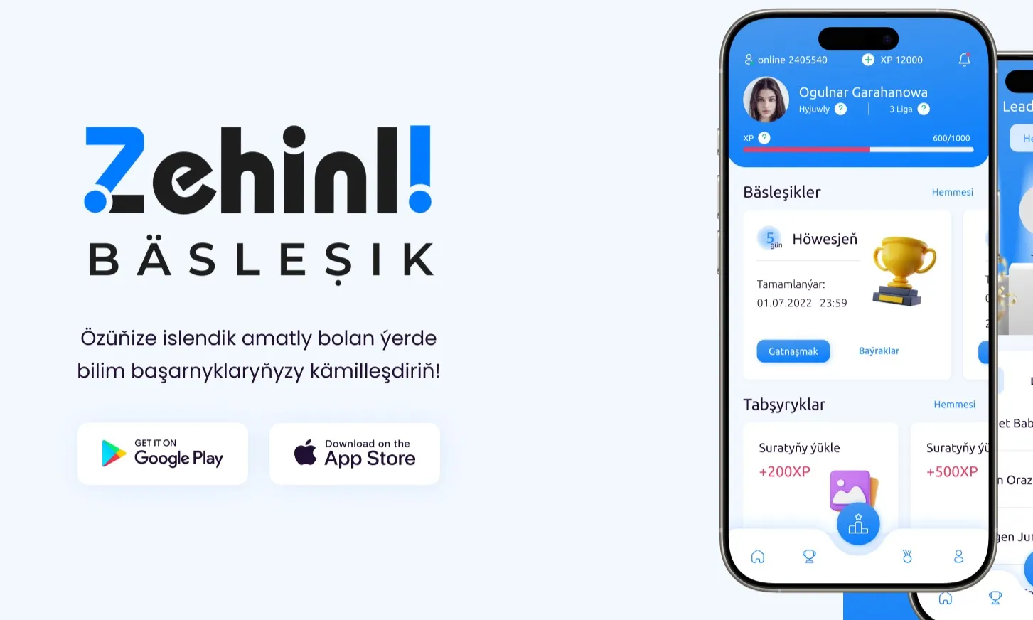 Викторина Zehinli bäsleşik объявляет еженедельные и ежемесячные призы для участников
