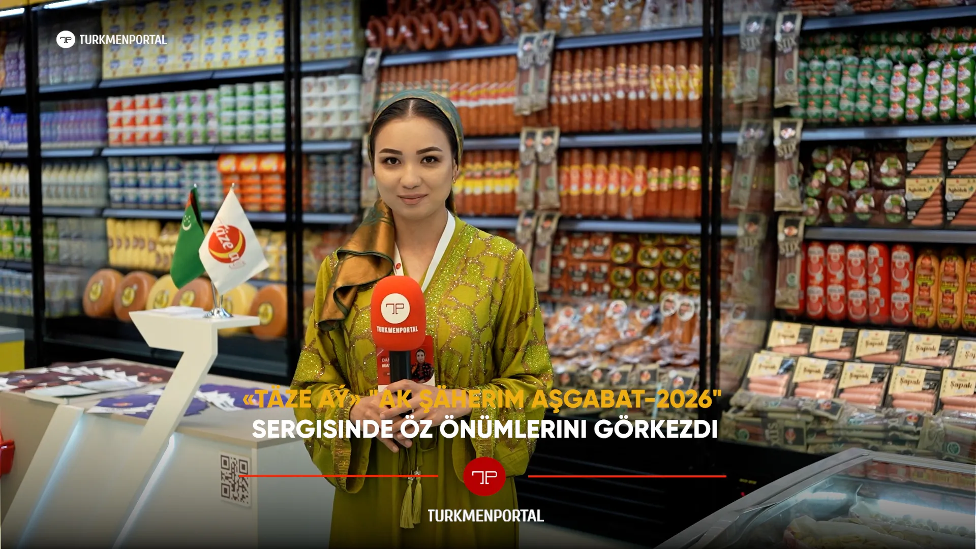 “TÄZE AÝ” presented its products at the international multidisciplinary exhibition “Ak şäherim Ashgabat”.