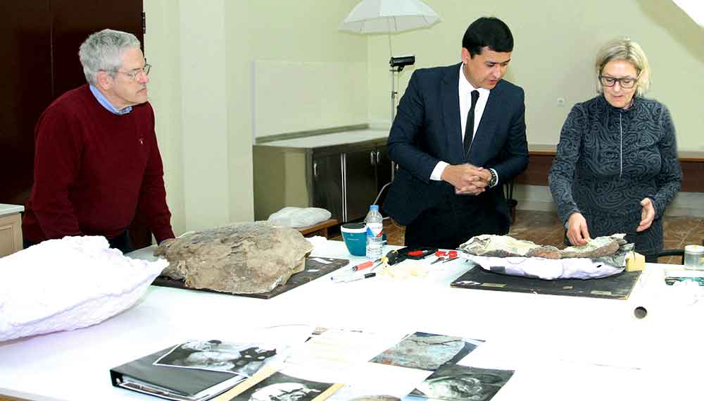 Buddanyň heýkeliniň kelle bölegini öwrenmek boýunça Ž.Pol Getti muzeýiniň wekilleri Türkmenistanda iş saparynda boldular