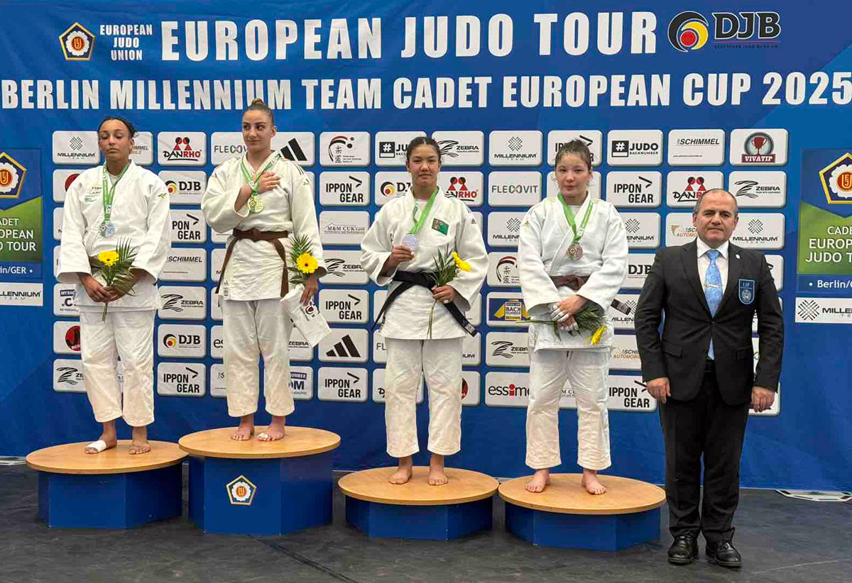 Туркменская дзюдоистка завоевала бронзу на Кубке Европы среди кадетов в Берлине