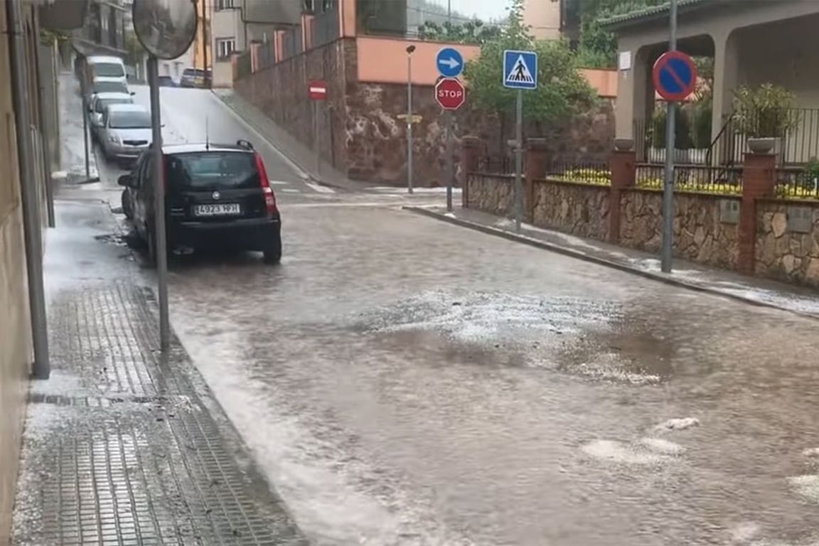 Madridiň köçelerini ýagyn gark etdi