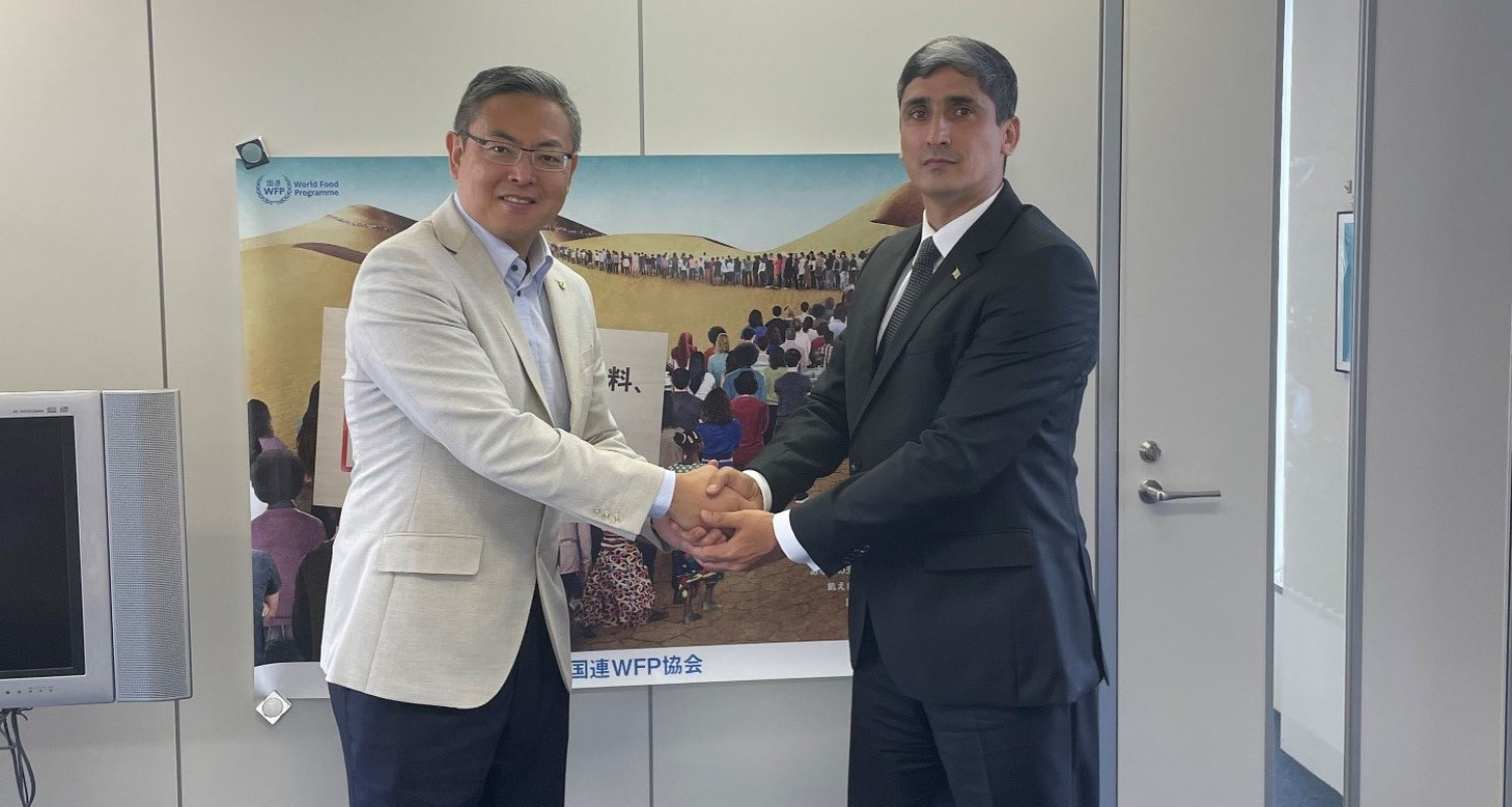 The Ambassador of Turkmenistan and the Director of the UN WFP Liaison Office with Japan held a meeting