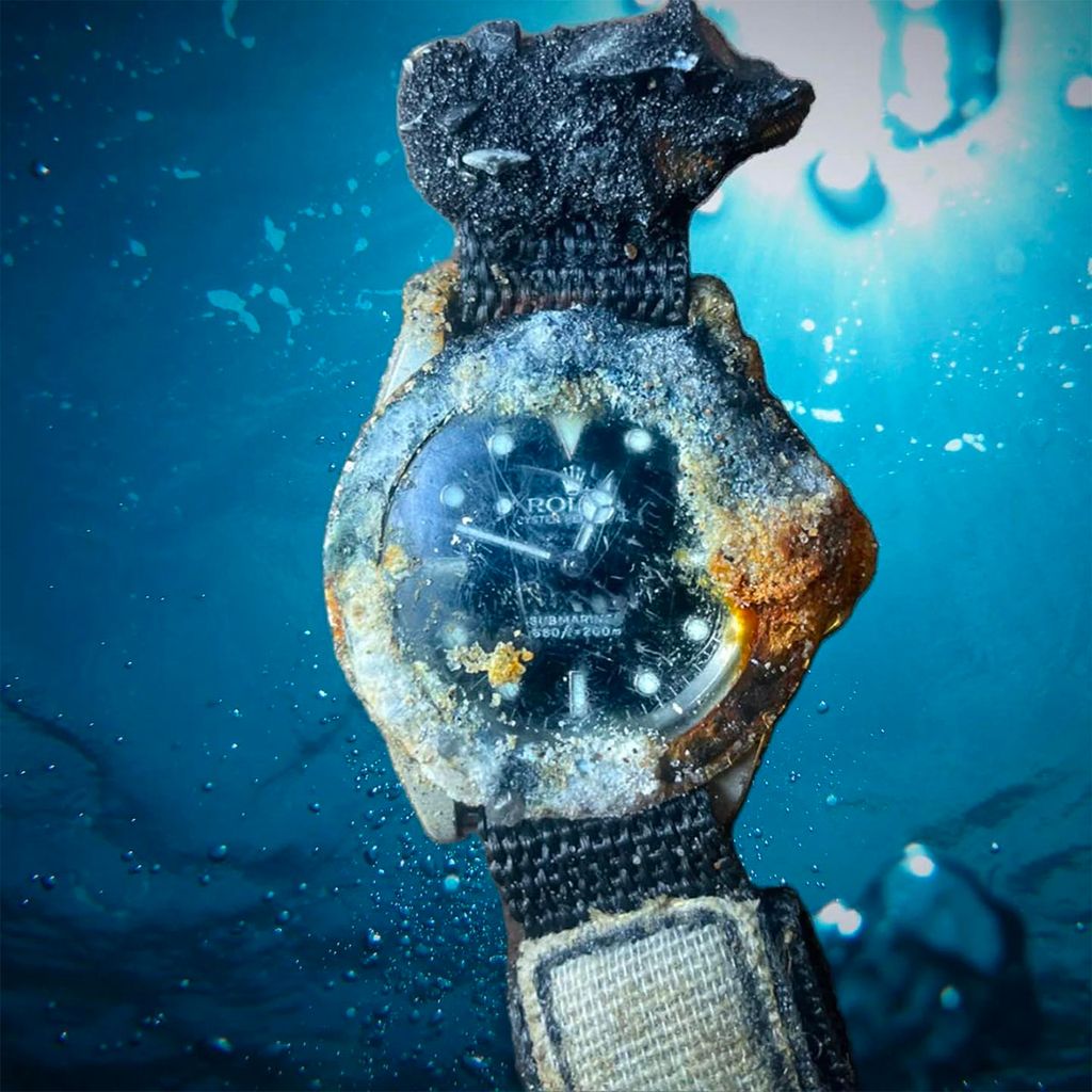 A Swiss Rolex watch in working condition was found at the bottom of the Pacific Ocean in Australia