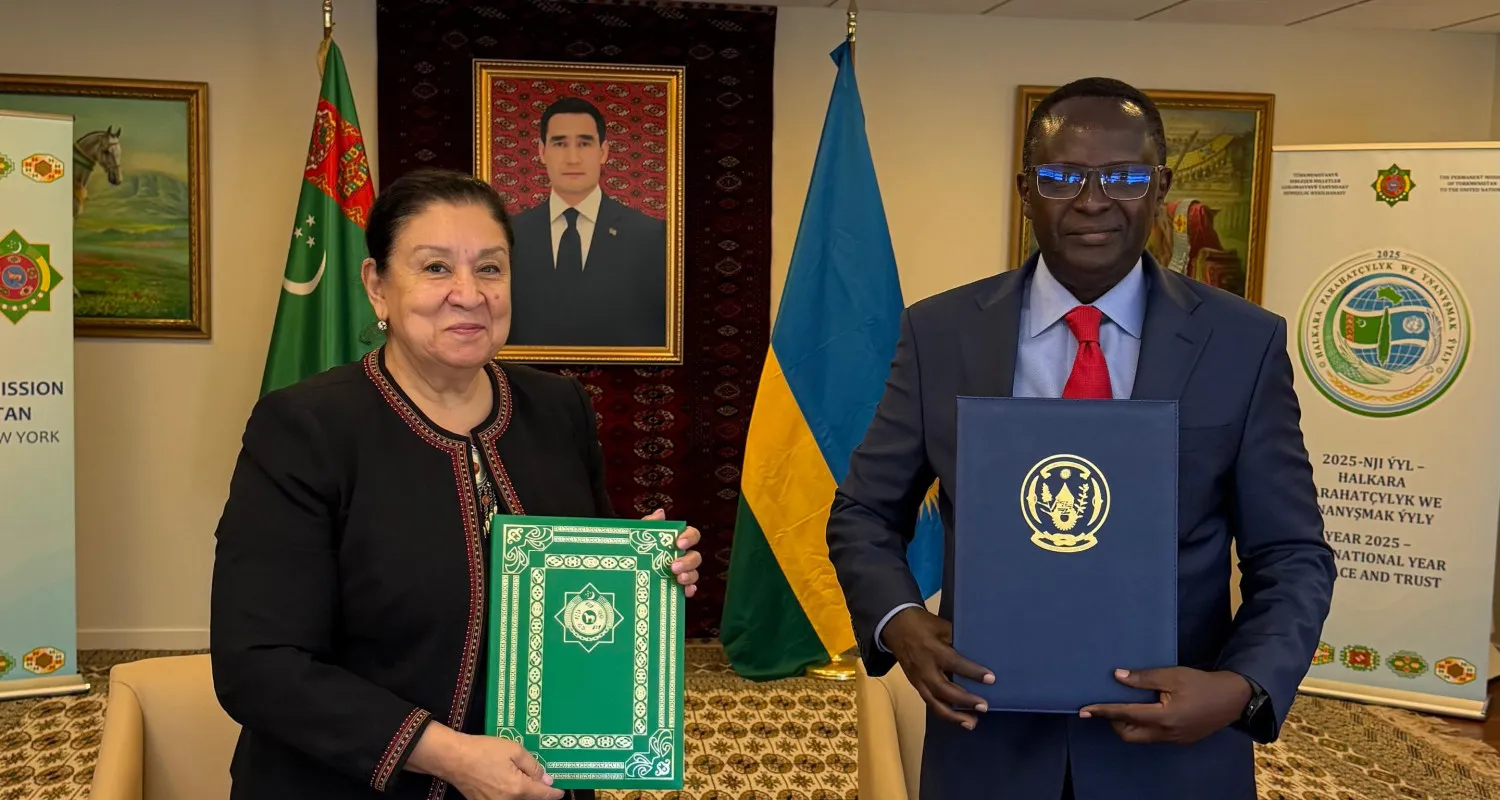 Turkmenistan and Rwanda established diplomatic relations