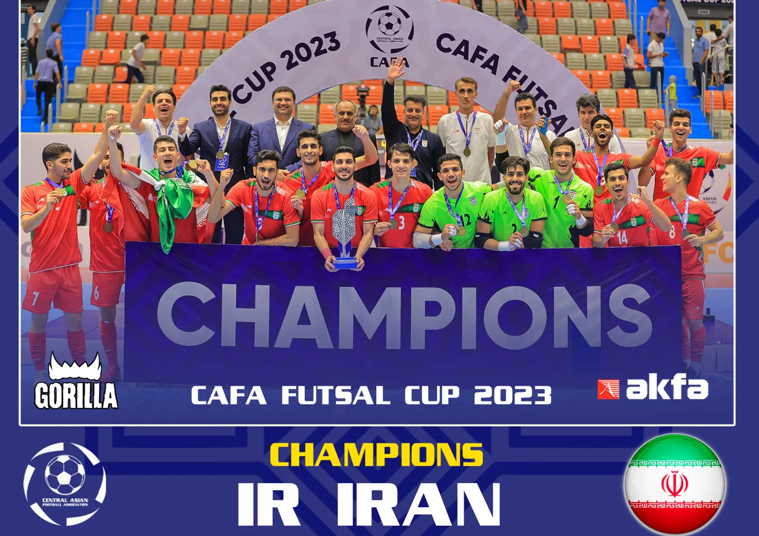 Iran wins first CAFA Futsal Cup 2023 in Dushanbe Sport