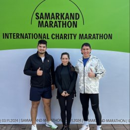 Running club from Turkmenistan took part in the international marathon in Samarkand for the first time