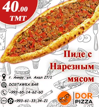 Pizza-lar iň amatly bahadan Dor Pizza