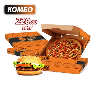 Kombo 4 Pizza + Burger(Mini) - 220 TMT