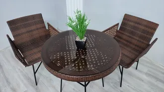 Плетеная мебель из эко-ротанга (садовая мебель)