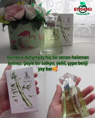 Bamboo Kaori parfýum Zenan duhy by Aýbölek Faberlic Turkmenistan parfüm Faberlik Aşgabat 