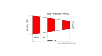 Ветроуказатель ВКС-100: Набор из 2х сменных конусов 50*100см по ГОСТ 25269-82. Спецпредложение 1+1
