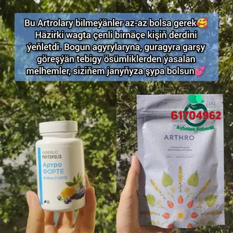 Arthro Forte we Arthro çaýy. Guryagyry, bogun agyrylary üçin tebigy melhemler 