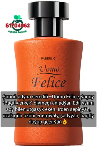 Uomo Felice Faberlic 'den Ýigitlerimiz üçin exclusive duhy by Aýbölek Faberlik Turkmenistan 