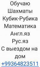 Репетитор Шахматы Кубик-Рубика Математика Англ.яз Рус.яз С выездом на дом.