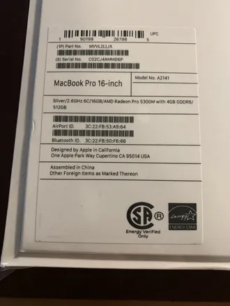 Apple MacBook Pro 16in Touch Bar 2.4ghz 8 ýadroly i9 64gb 1TB SSD AMD 5600M 8GB