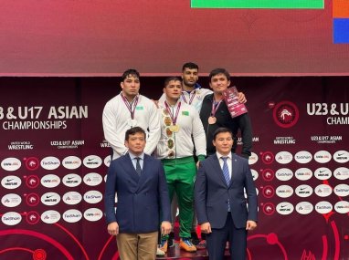 Зыямухаммет Сапаров выиграл золото молодёжного чемпионата Азии по вольной борьбе в Бишкеке