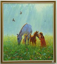 Exhibition-competition in honor of the Ahal-Teke Horse holiday  in Ashgabat