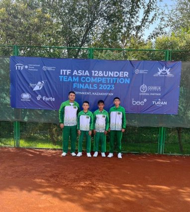 Туркменские теннисисты выступят на чемпионате Азии до 12 лет