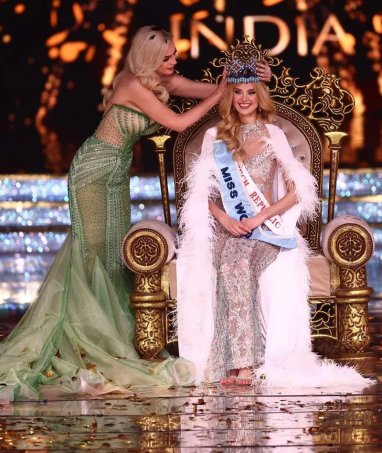 Kristina Pyskova from the Czech Republic won the “Miss World” competition