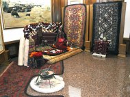 Фоторепортаж с выставки: «Место производства войлочных изделий в наследии туркмен»
