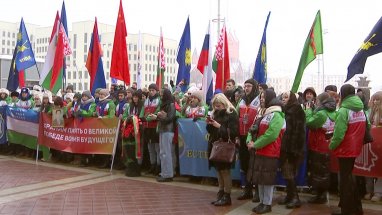 Студенты из Туркменистана приняли участие в «Звездном походе» по местам боевой славы белорусского народа