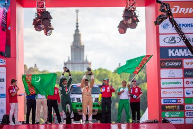 The ceremony of awarding the winners of the 2022 Silk Way Rally in Moscow