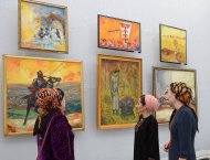 В Ашхабаде прошла выставка работ художников из Мары