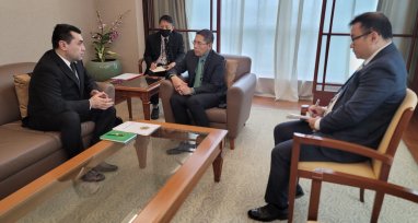 A meeting was held at the Ministry of Foreign Affairs of Singapore with the Ambassador of Turkmenistan