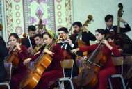 Aşgabatdaky Maýa Kulyýewa adyndaky konserwatoriýada kompozitor Rejep Rejepowyň hatyrasyna bagyşlanan konsert 