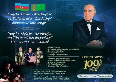 В Ашхабаде пройдет концерт, посвященный 100-летию Гейдара Алиева