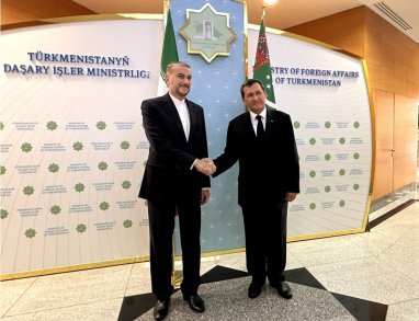 Türkmenistanyň we Eýranyň daşary işler ministrleri hyzmatdaşlygyň giň toplumyny ara alyp maslahatlaşdylar