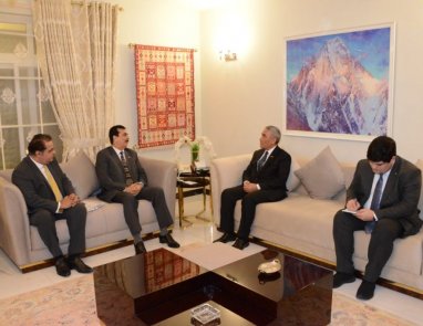 A meeting was held between the Ambassador of Turkmenistan and the Chairman of the Senate of Pakistan in Islamabad