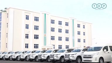 New cars have arrived at the disposal of customs officers of Turkmenistan in Lebap
