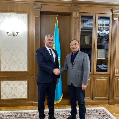 Посол Туркменистана в Казахстане встретился с ректором Евразийского национального университета имени Гумилева
