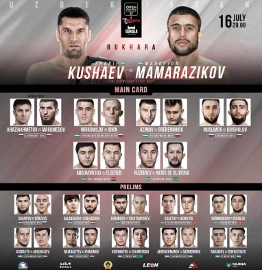 Телеканал «Матч! Боец» покажет турнир по ММА с участием туркменского бойца в прямом эфире