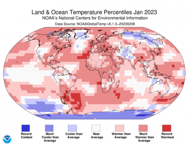 NOAA: geçen aý 174 ýylyň içinde iň yssy ýanwarlaryň biri boldy