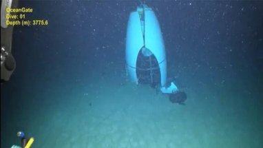 First photos of sunken “Titan” submarine emerge