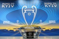 Фоторепортаж: В штаб-квартире УЕФА в Ньоне прошла жеребьевка Лиги чемпионов и Лиги Европы 1/4 финала.