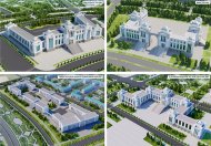 Photos of the construction project of the new administrative center of the Akhal velayat