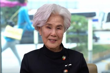 An 80 years old Korean woman is competing for the “Miss Universe” title