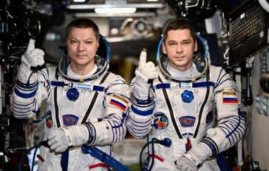 Cosmonauts Kononenko and Chub set a new record for the duration of stay on the ISS