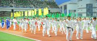 Türkmenistanyň Garaşsyzlygynyň 24 ýyllygynyň şanyna “Aşgabat” stadionyndaky baýramçylyk dabaralaryndan fotoreportaž