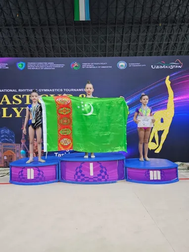 Türkmenistanly gimnastikaçylar Özbegistanda geçirilen halkara ýaryşda 20 medal gazandylar