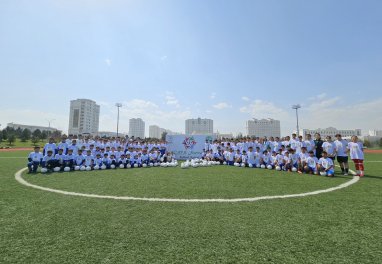 В Ашхабаде прошел Фестиваль детского футбола CAFA NAWRUZ-2024