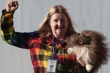 A Pekingese named Wild Tang wins the “World’s Ugliest Dog” contest