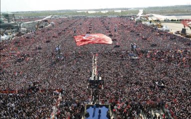 На предвыборный митинг Эрдогана пришли около 1,7 млн человек