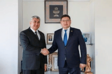 Посол Туркменистана в Казахстане обсудил с главой «Агентства «Хабар» сотрудничество в медиасфере