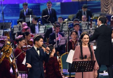 Broadway musicals were performed at the Mukams Palace in Ashgabat
